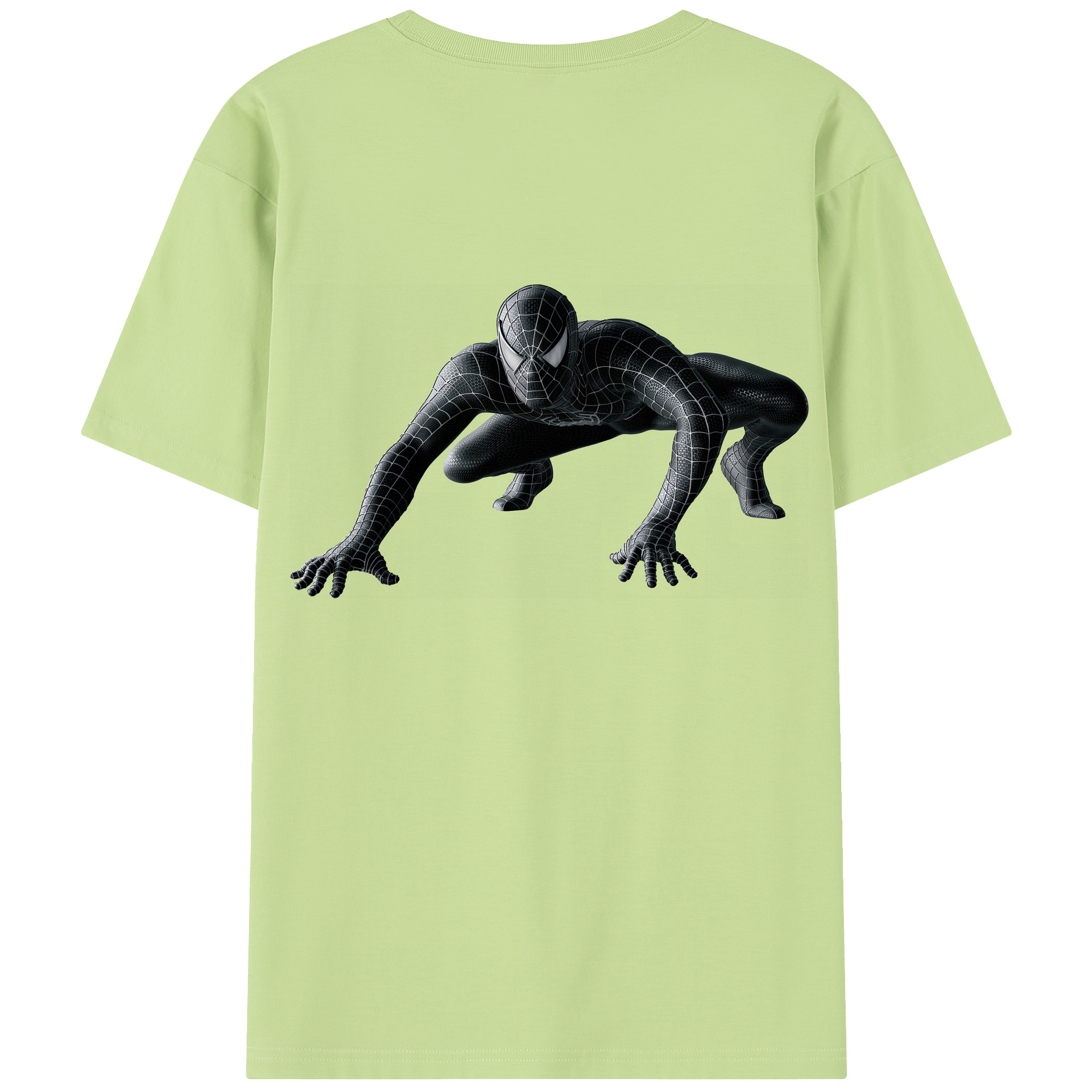 （画像用） Spider Man スパイダーマン 綿100％半袖Tシャツ（背面プリント）